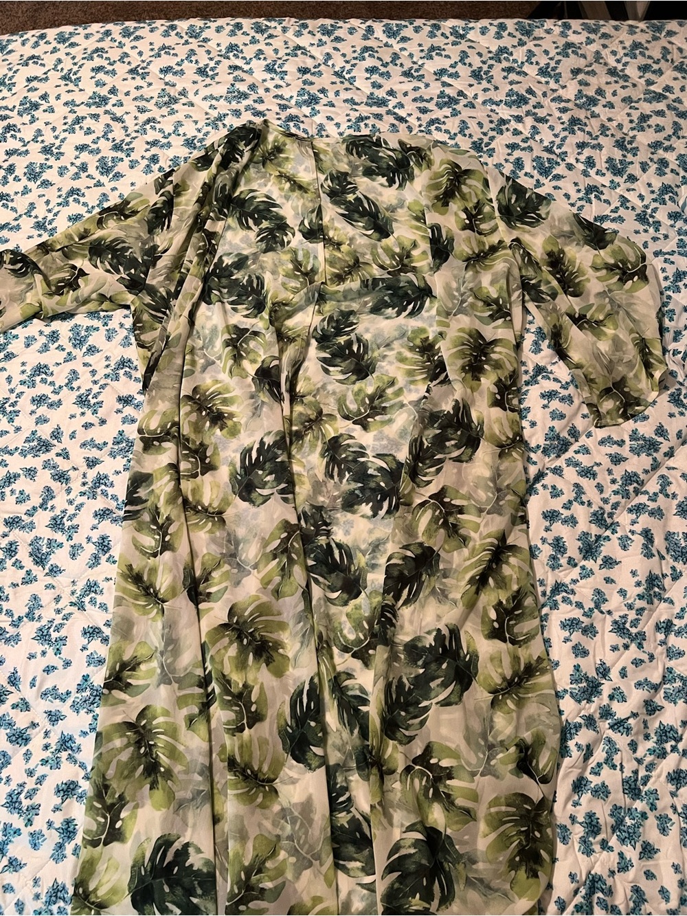 Buddy Love Green Leaf Print Button-Down Shirt